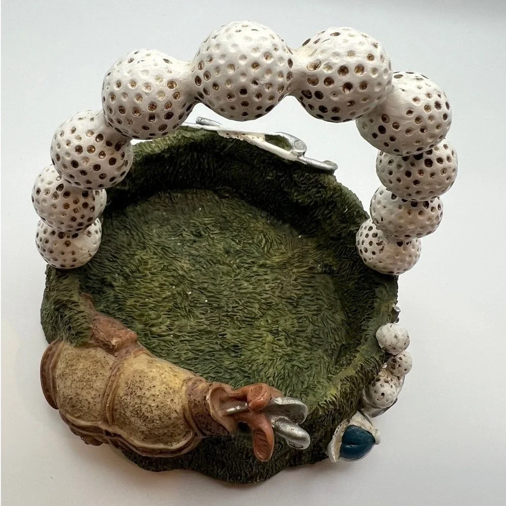 Vintage Golf-Themed Trinket‎ Dish Small Basket Decor
